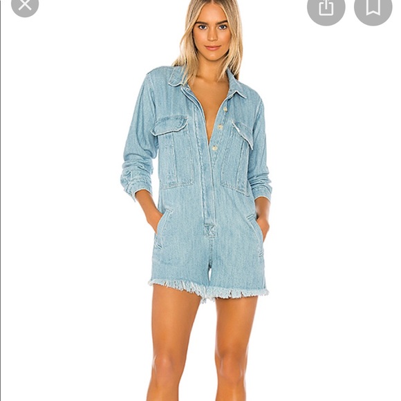 Free people denim romper - Picture 2 of 3